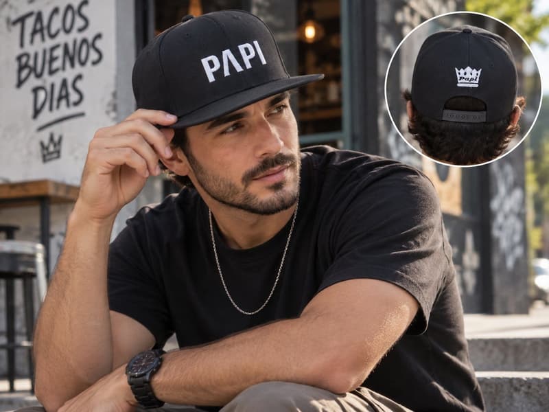 Gorra Papi Visera plana