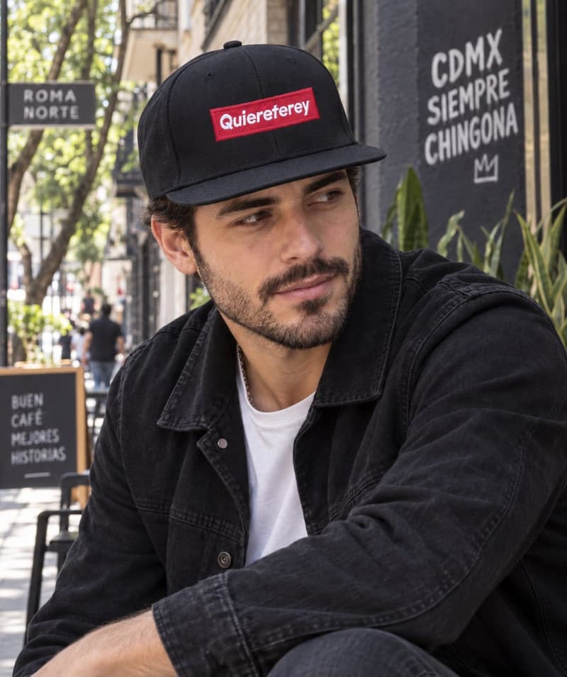 GORRA QUIERETEREY ROJO VISERA PLANA