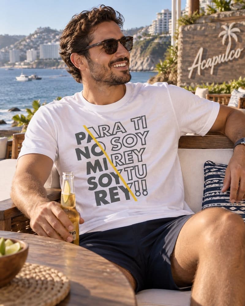 Playera Soy tu Rey Cuello Redondo