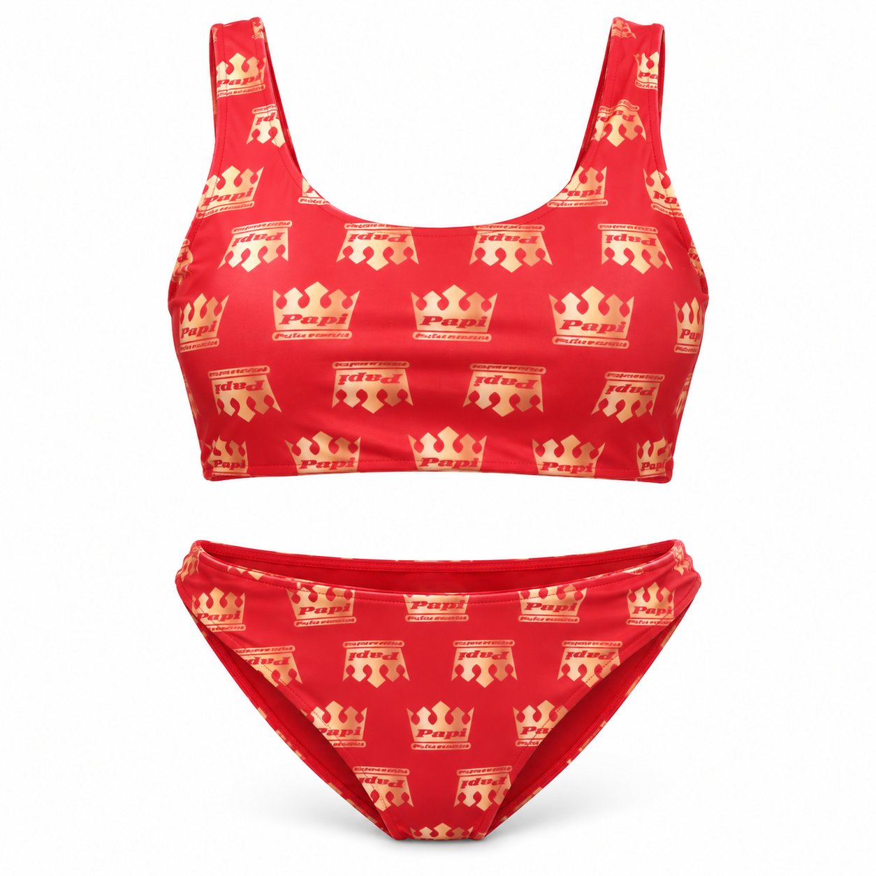 Bikini Bottom Crown Rojo Dama, foto 2 de 3