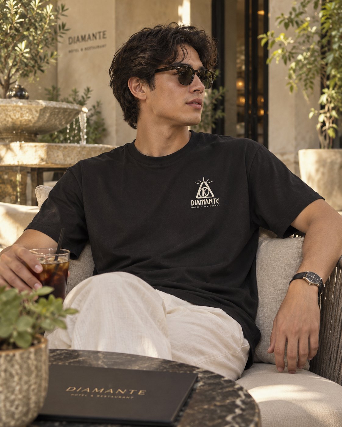 Playera Diamante K Hombre Cuello Redondo
