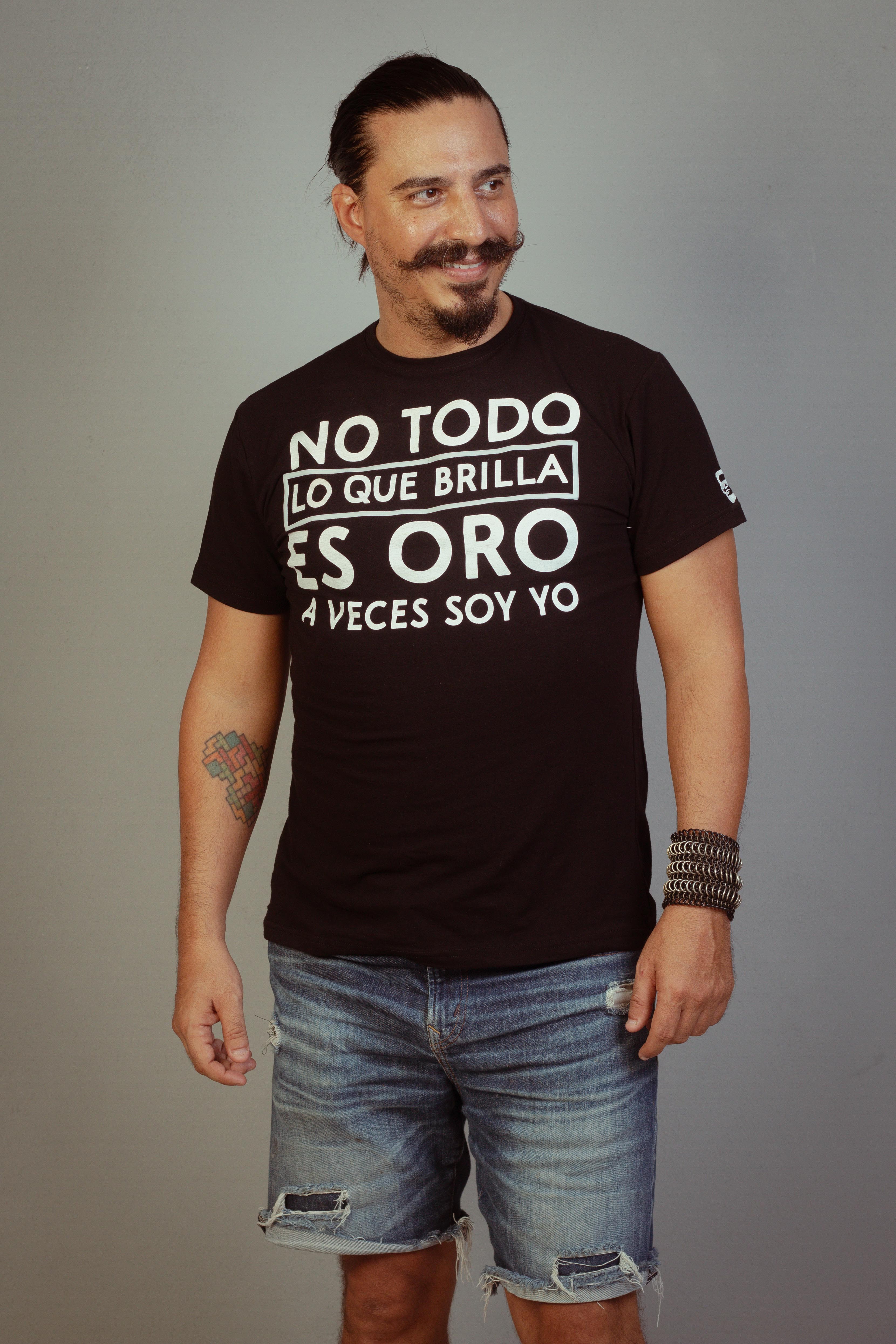 Playera No Todo lo que Brilla es Oro Cuello Redondo