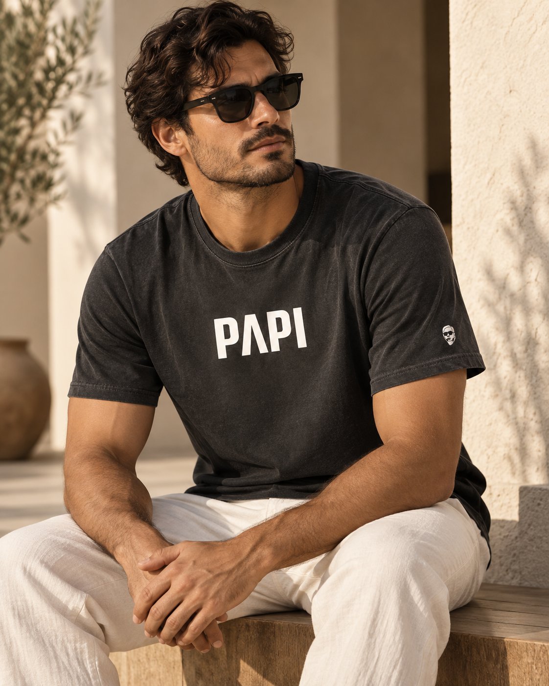 Playera Papi Hombre Cuello Redondo