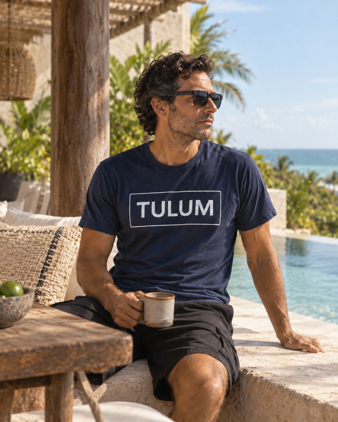 Playera Tulum Hombre Cuello Redondo